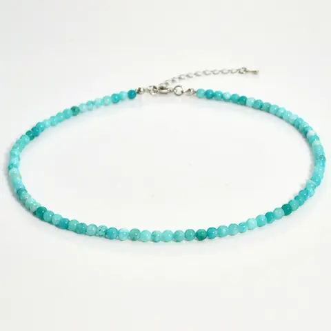 Boho Style Random Color Stone Beaded Choker Necklace, Vintage Trendy Beaded Necklace, Decorative Beaded Necklaces, Fashion Jewelry Accessories for Women & Girls As Gift, Zinc Alloy Chain, Jewelry Design