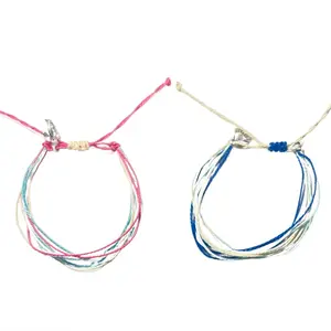 2-pack summer inspired wax bracelets