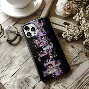 Demon Slayer Anime Phone Case, Upper Moons Anime Phone Cover, Kimetsu no Yaiba Japanese Case for lPhone 16 15 14 13 12 17 Air pro max, Gift for Anime Fan