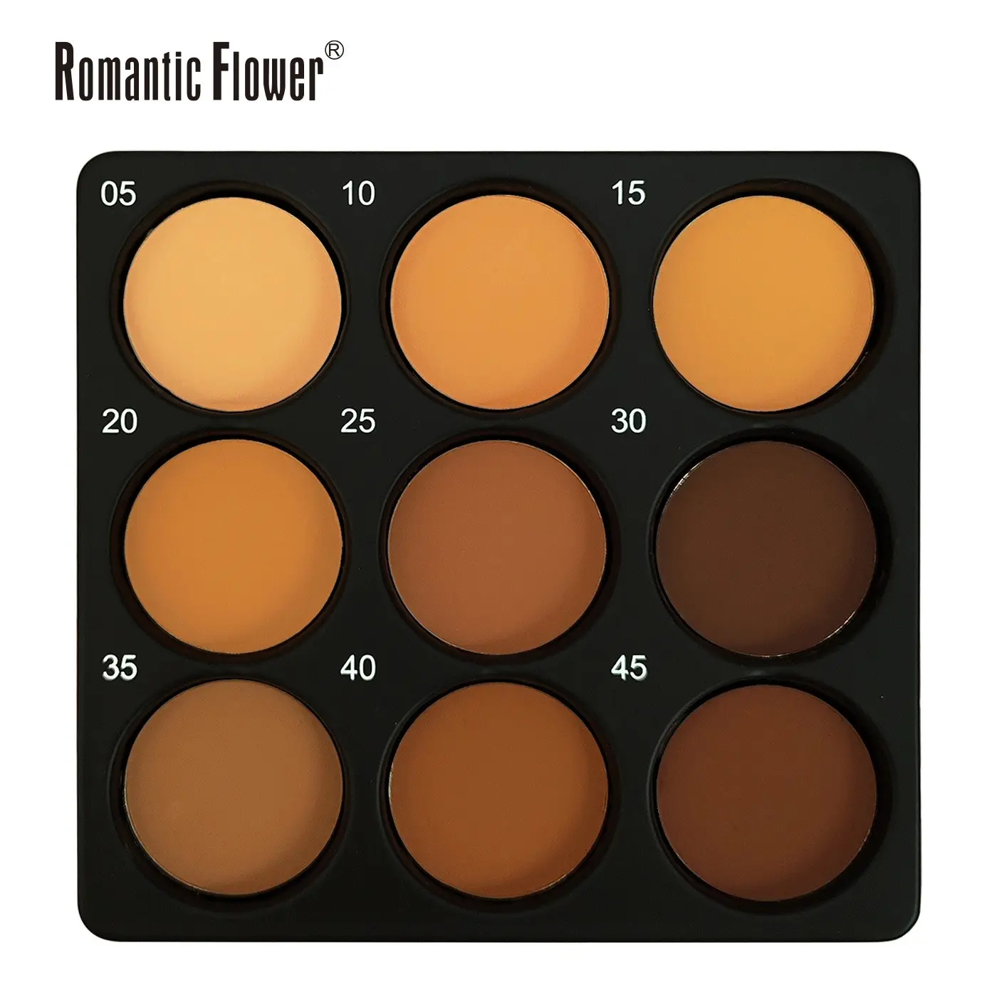 9 Color Deep Powder Contouring Palette, Facial Contouring Makeup, Matte Waterproof Long-Lasting Natural Makeup Tray, Concealer Foundation Cosmetic Set