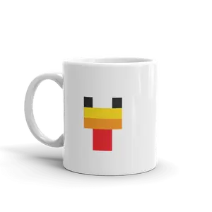 Minecraft Chicken Face White Mug