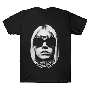 Kim Dracula Face Streetwear T-Shirt Print Short Sleeve TShirts