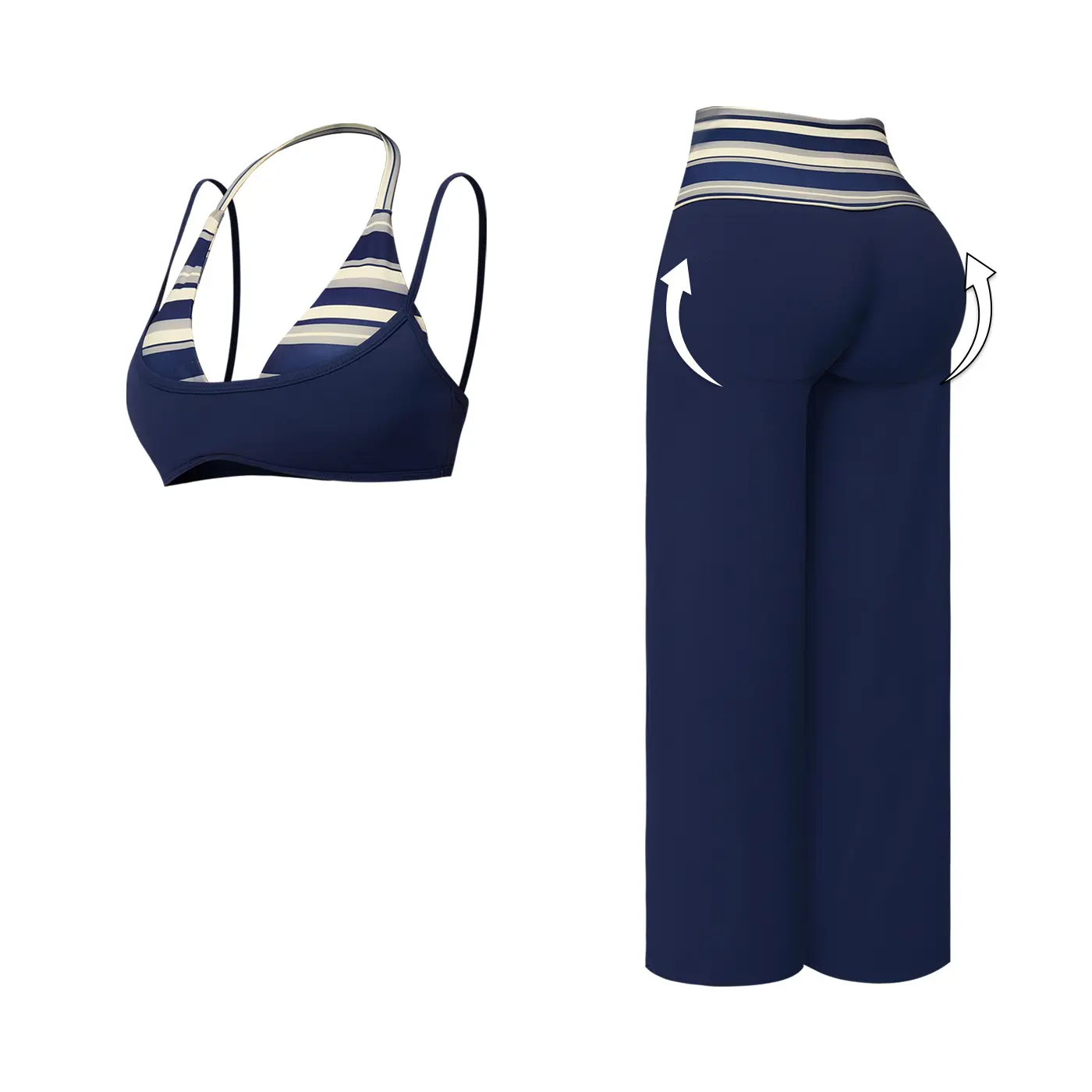 Dark blue stripes