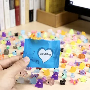 30/50/100 pieces Luminous animal surprise blind bags, mini cute small animals stress relief figurines, stress relief toys, suitable for collection, stress relief toys, desktop decorative figurines