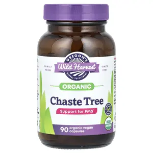 Oregon's Wild Harvest Organic Chaste Tree, 90 Vegan Capsules (440 mg per Capsule)