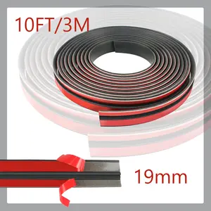10FT T-Shaped Car Windshield Strip, Universal Rubber Seal Trim for Sunroof, Doors, Windows, Width is 19mm, Sound Insulation, Fits Cars, Trucks, SUVs