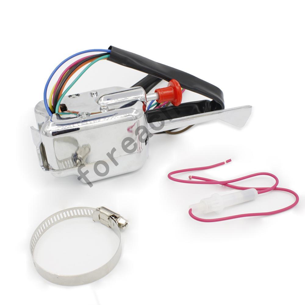 Chrome 12V Universal Street Hot Rod Turn Signal Switch For FORD BUICK GM US