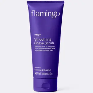 Flamingo Smoothing Shave Prep Scrub with Coconut and Bergamot for Women - Exfoliation and Smooth Skin Body Care Bha