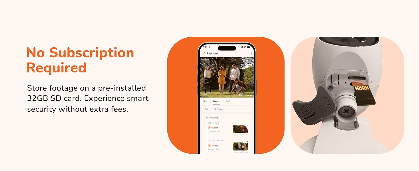 SensForge 2.5K Security Camera, Dual-Band WiFi, Free AI Human & Pet Detection, 2-Day Cloud + 32GB SD Storage, Spotlight Color Night Vision, Magnetic Mount, Optional AI + Storage Upgrade  Monitoring Safety Protective