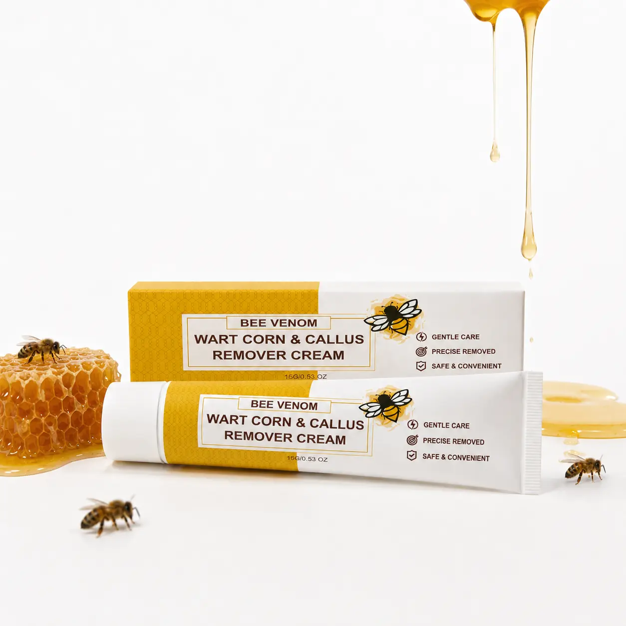 (Flash Sale)Buy 1 Get 1 FreeBuy 1 Get 1 FreeFoot Corn Remover Cream Bee Venom Herbal Extract Fast Absorbing