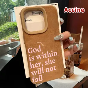 God bless Pattern Luxury Matte Lambskin Faux Leather Phone Case Soft Case for iPhone 16 15 14 Pro Max 13 12 11 XR XS Plus Shockproof Drop Protection Rugged Durable Silicone Cover