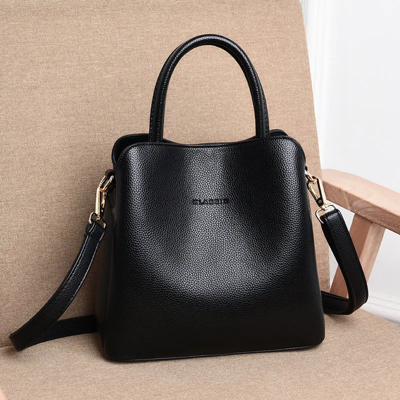 Three-layer Pocket Crossbody Bag