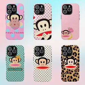 Y2K Paul Frank Julius the Monkey Phone Case 2000s Nostalgia Cartoon Aesthetic Design Compatible for iPhone 17 16 15 14 13 12 11 and for Samsung S21-S25 Ideal Gift for Her/Him