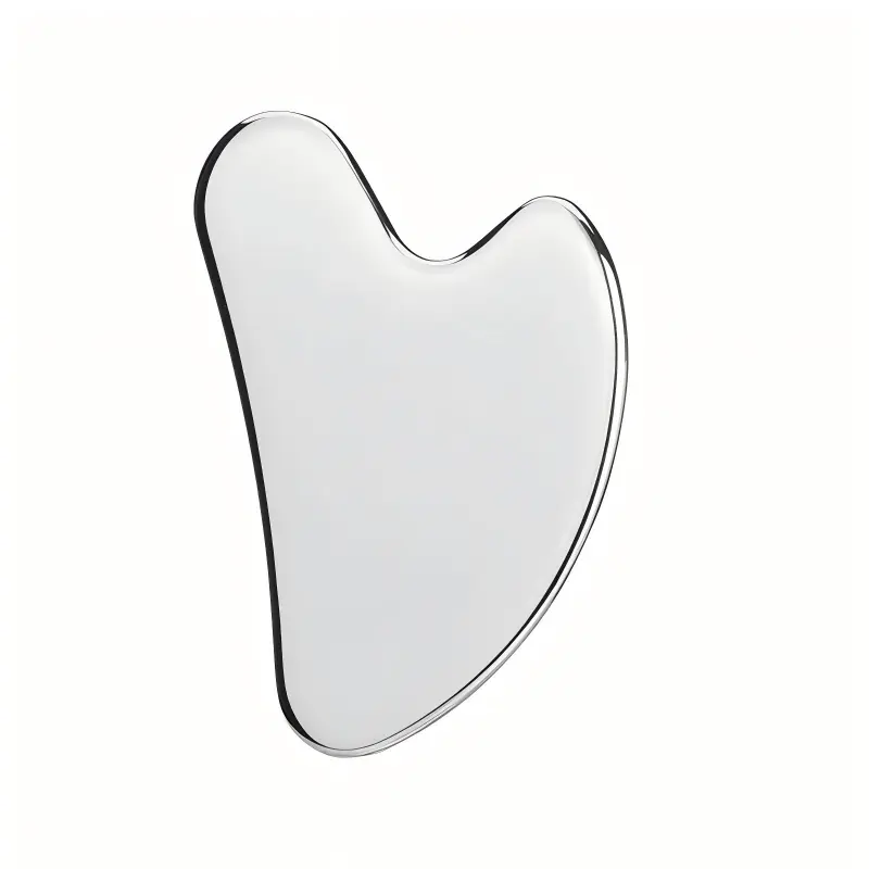 Gua Sha Facial Care Tools, Polished Stainless Steel Massager for Body and Face Muscle Tension Relief, Thanksgiving Gift with Leather Case, Beauty Equipment, Face Massagers, Christmas, Father's Day, Valentine's Day, Unisex, Non Toxic, Adults, Fragrance Fre