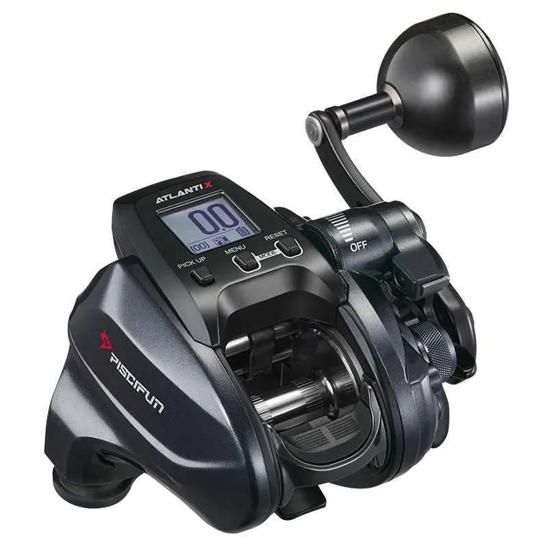 Piscifun AtlantiX 1500 Electric Fishing Reel 17 oz Lightweight Aluminum Body 5000mAh Battery Inshore Gear Spinning Rod with ERS System & Smart Controls Piscifun AtlantiX 1500 Electric Fishing Reel 17 oz Lightweight Aluminum Body 5000mAh Battery Inshore Gear Spinning Rod with ERS System & Smart Controls