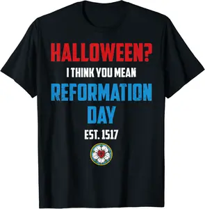 Reformation Day Halloween Christian Church Luther Rose Faith T-Shirt - Viqarfaroo Shop 49B09DYWRSNH