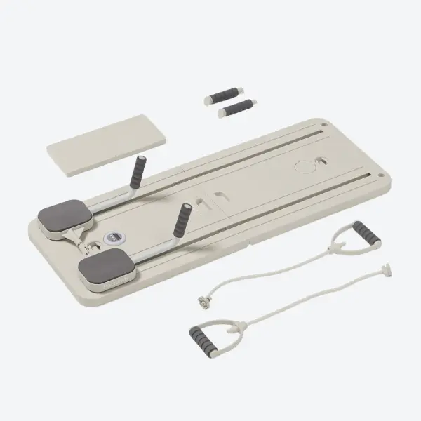 BetterMe Ivory Pilates Reformer, Portable and Compact Home Pilates Equipment, Foldable Design for Core Strength Training & Full-Body Workouts