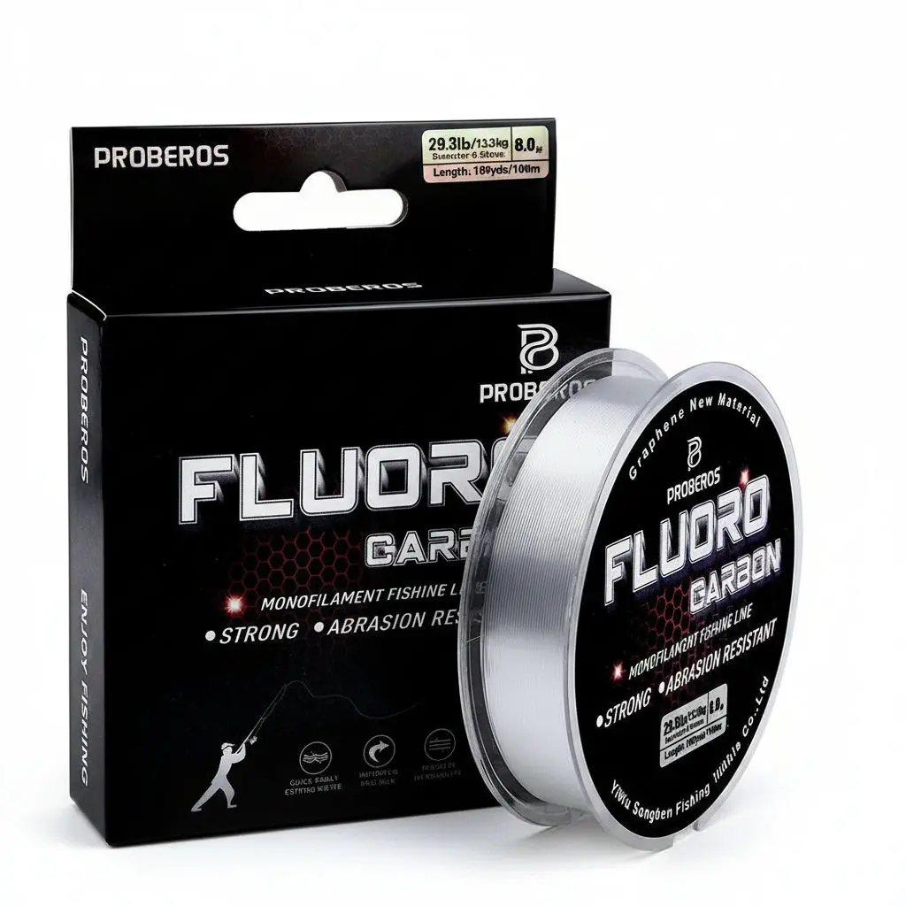 Fluorocarbon Coated Sinking Leader 100M - Invisible Monofilament Fishing Line for Freshwater Anglers, Abrasion-Resistant & Low Stretch for Bass & Pike, Abrasion-Resist, Stealth Sink, Abrasion Res.