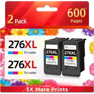 276XL Compatible Ink Cartridges  for  Ink 276 XL cl-276 XL for TS3520 TS3522 TS3500 TR4720 TR4700 TR4722 Printers 2 Color Packs