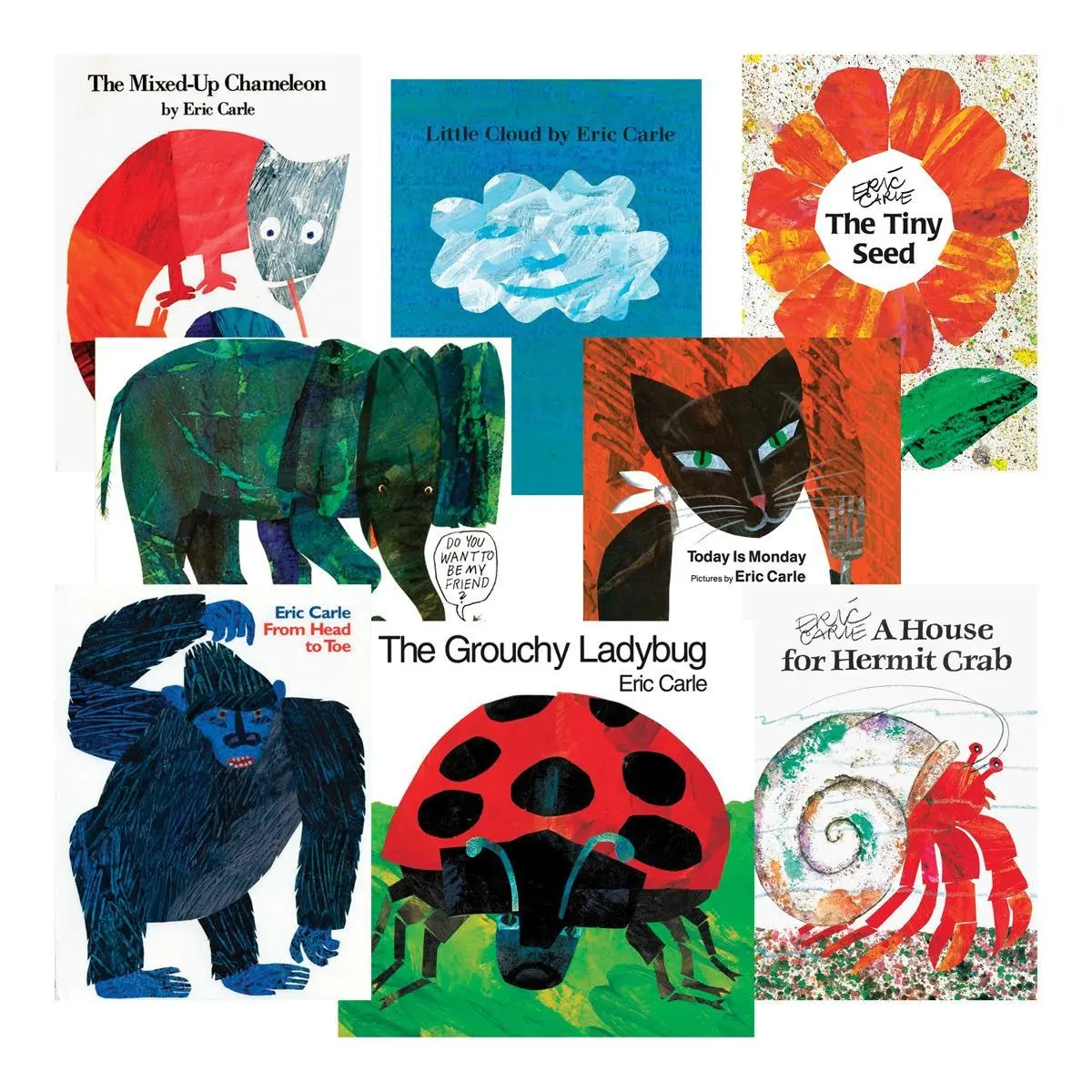 Kaplan Early Learning Company Eric Carle Paperback Books - Set of 8