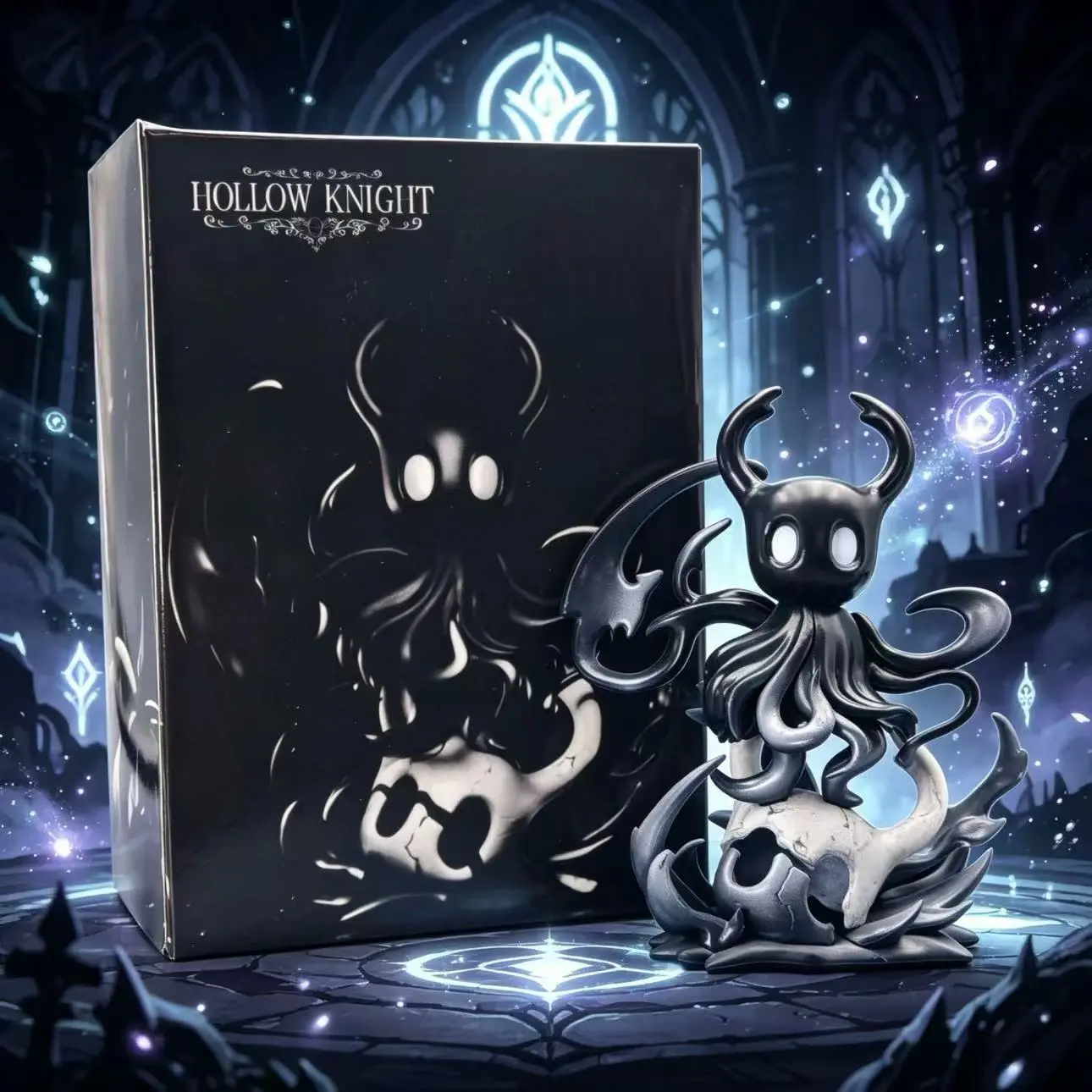 Hollow Knight The Knight Shadow Form PVC Figure Statue, 10cm/3.9" Game Collectible Model, Desk Decor & Perfect Gift for Hollow Knight Fans