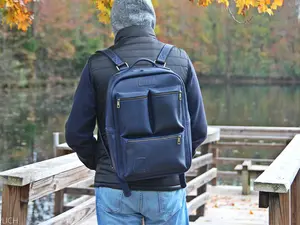 Genuine Leather Laptop backpack for Men - Travel Backpack - Waxed Leather Backpack - Work Backpack -Gift for Him - FREE Personalization