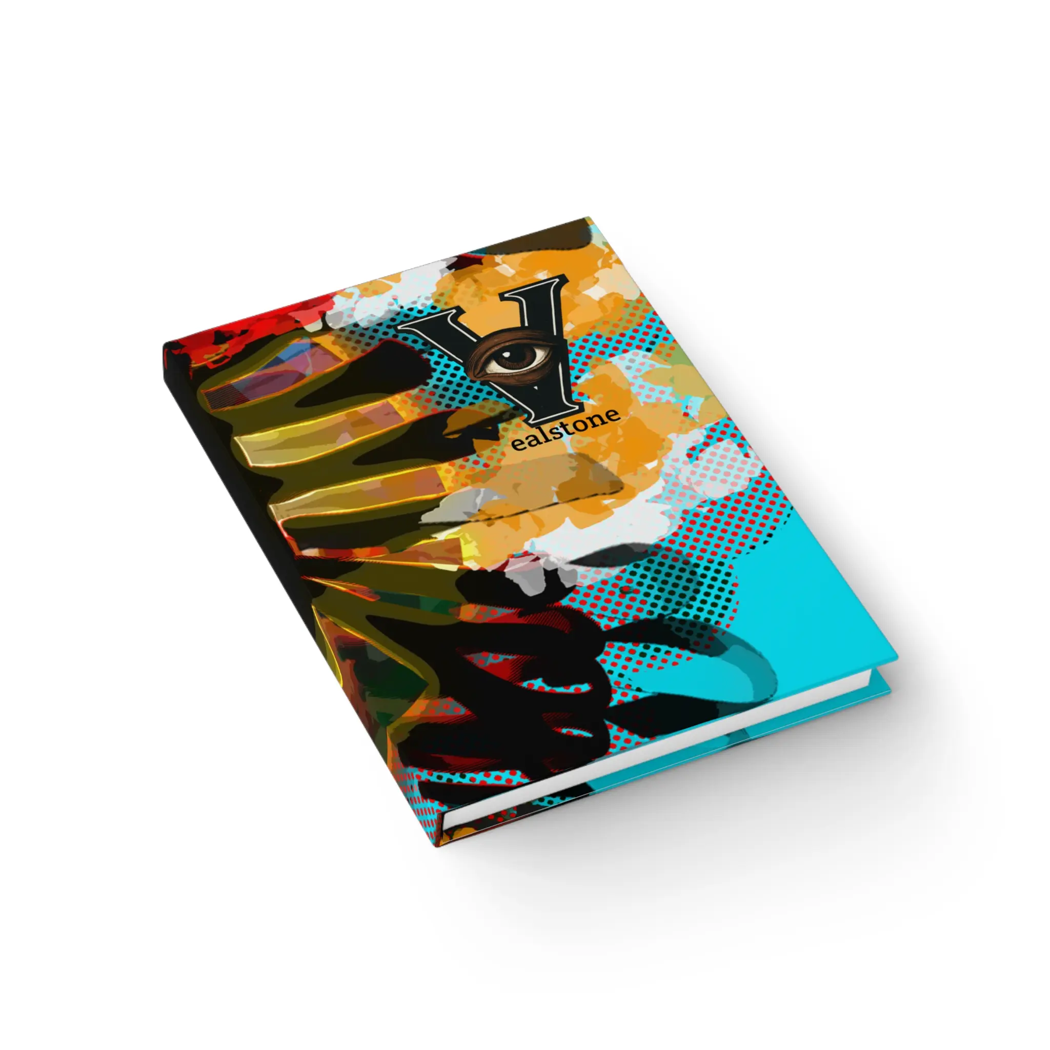 Custom Printed Sketchbook - Designed by Ronald Veal, Personalized Notebook, Artist Journal, Unique Diary, Creative Writing Book,