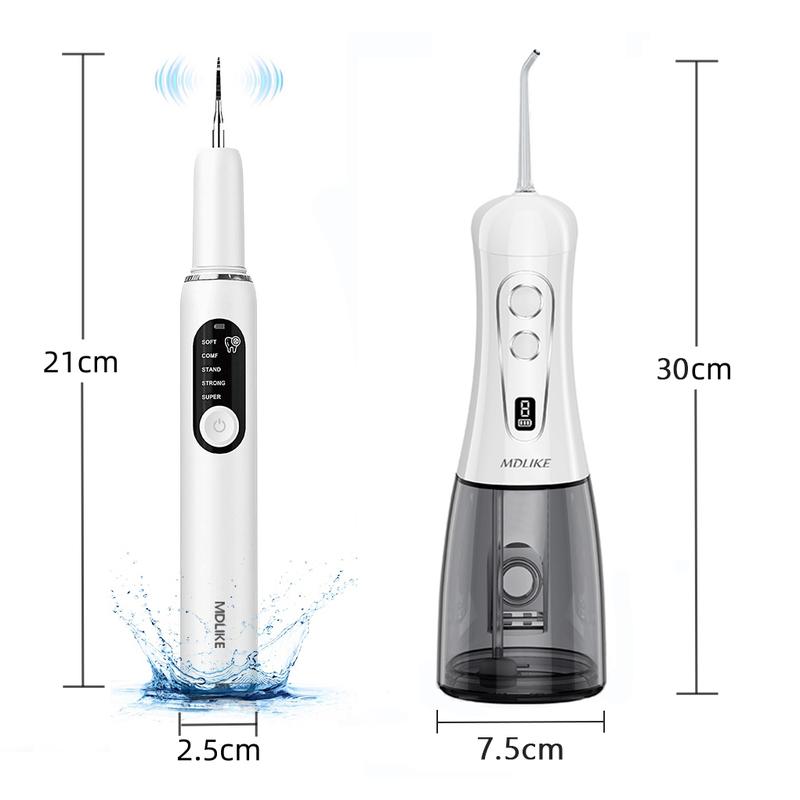MDLIKE Plaque/Tartar Remover for Teeth, Dental Calculus Remover Teeth Cleaning Kit with LED Light & 5 Adjustable Modes Tartar Remover-Cleansing Mouth Care Father's Day Gift Long Battery Life Waterproof Oral MDLIKE Plaque/Tartar Remover for Teeth, Dental Calculus Remover Teeth Cleaning Kit with LED Light & 5 Adjustable Modes Tartar Remover-Cleansing Mouth Care Father's Day Gift Long Battery Life Waterproof Oral