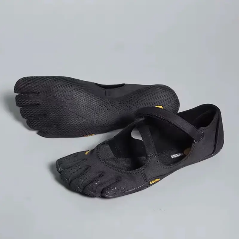 Black Five Finger Barefoot Shoes for Women| Lightweight Yoga, Walking & Fitness Shoes