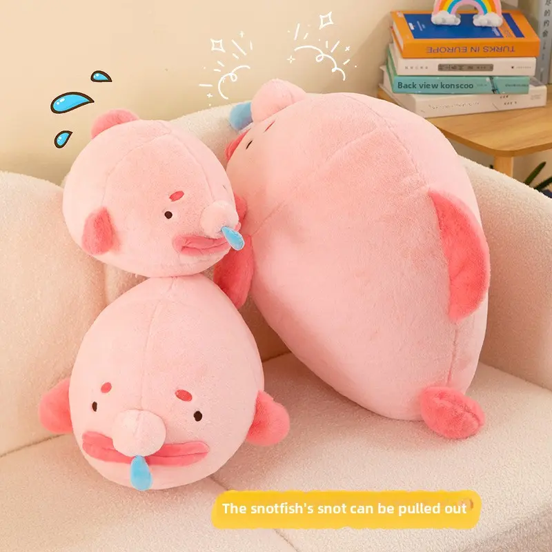 Snotfish plush toy soft doll cute and adorable children's toy birthday gift doll
