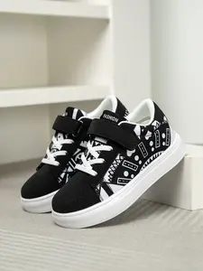 2026 New Kids' Sports Shoes, Random Print Flat Sole Sneakers, Versatile Casual Running Shoes, Unisex Athletic Footwear