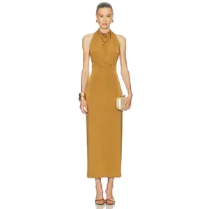 Camila Coelho Jaci Midi Dress in Ochre