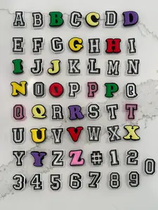 Alphabet & Number Croc Charms