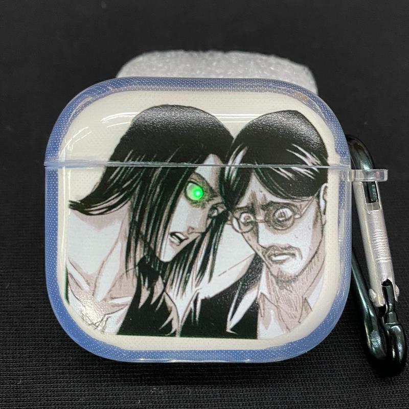 Anime Inspired Earphone Case -AOT,Berserk,Naruto,souleater,JJK,Dandadan,ect.Cool Anime Character AirPods Case Stylish Cover for AirPods 34Pro2,Otaku Accessory, Trending Gift Idea for Anime Fans Cool anime character design - perfect for fans & collectors