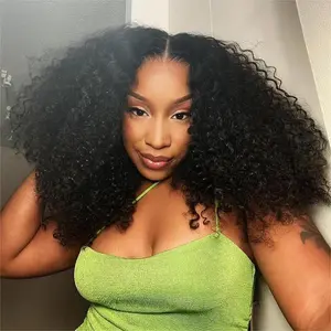 [Clearance Sale] Wiggins 250% Density 13x4 HD Lace Frontal Wig Big Short Curly Lace Front Wig Full And Thick Human Hair Pre Plucked Wigs