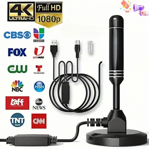 NextQube HDTV Antenna, Long Range Indoor/Outdoor Digital TV Antenna with Amplifier, Magnetic Base, 4K 1080p Support, Free Local Channels