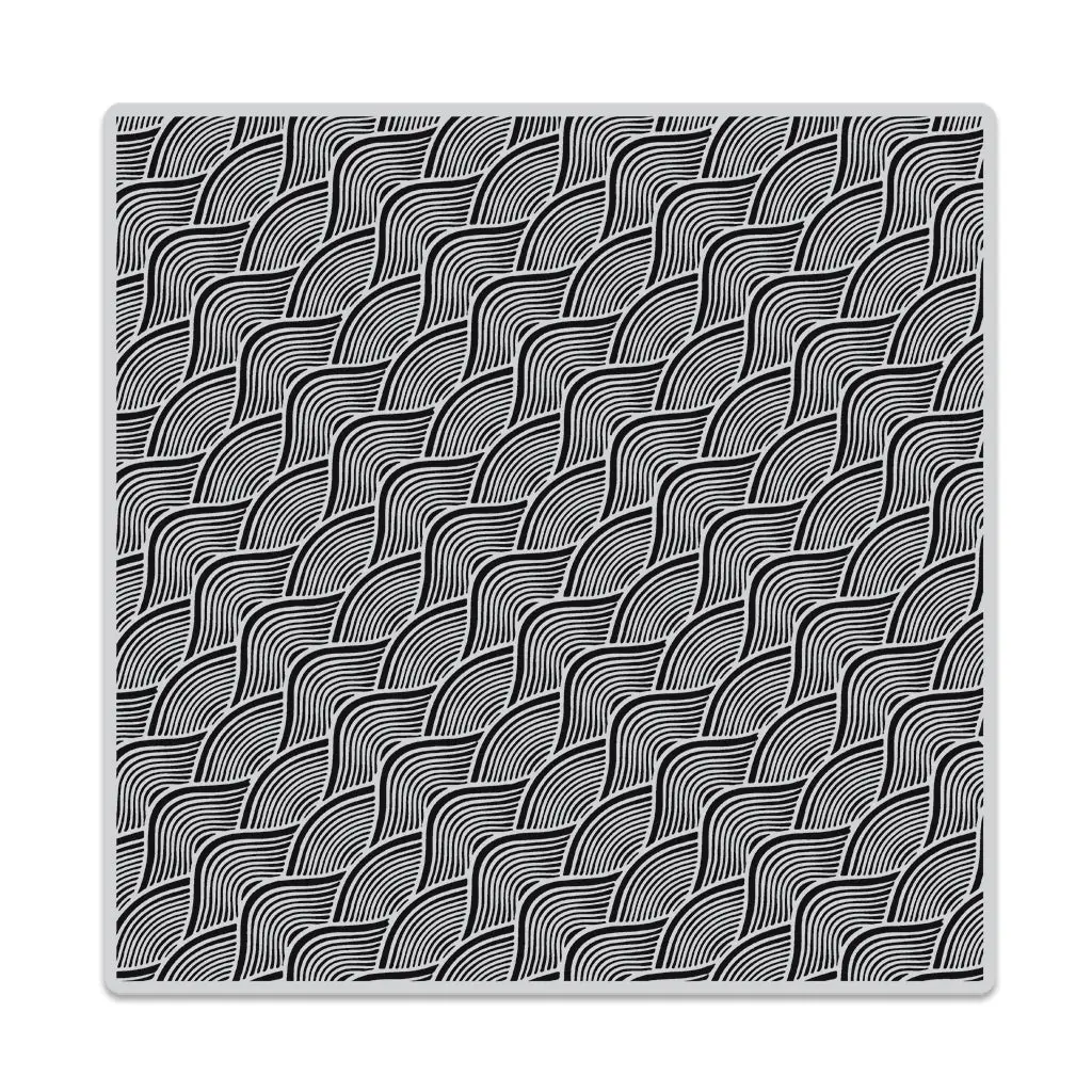 Wave Pattern Bold Prints Cling Stamp