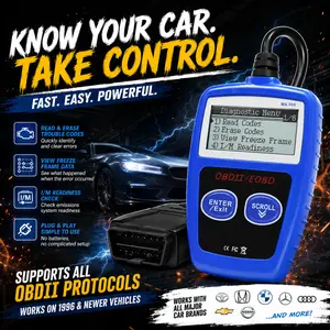1pc MS309 Car OBD2 Scanner Diagnostic Tool Code Reader, Car Voltage Tester Engine Fault Code Scanner, OBD2 Diagnostic Tool For OBDII Protocol Cars