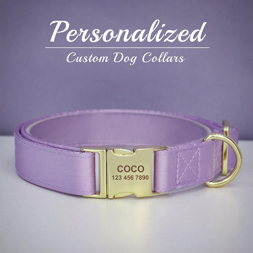 Engraved Dog Pet Collar Custom Puppy Kitten ID Tag Accessories Collar Personalized Nameplate Collars For Dogs Cats Chiens XS-L