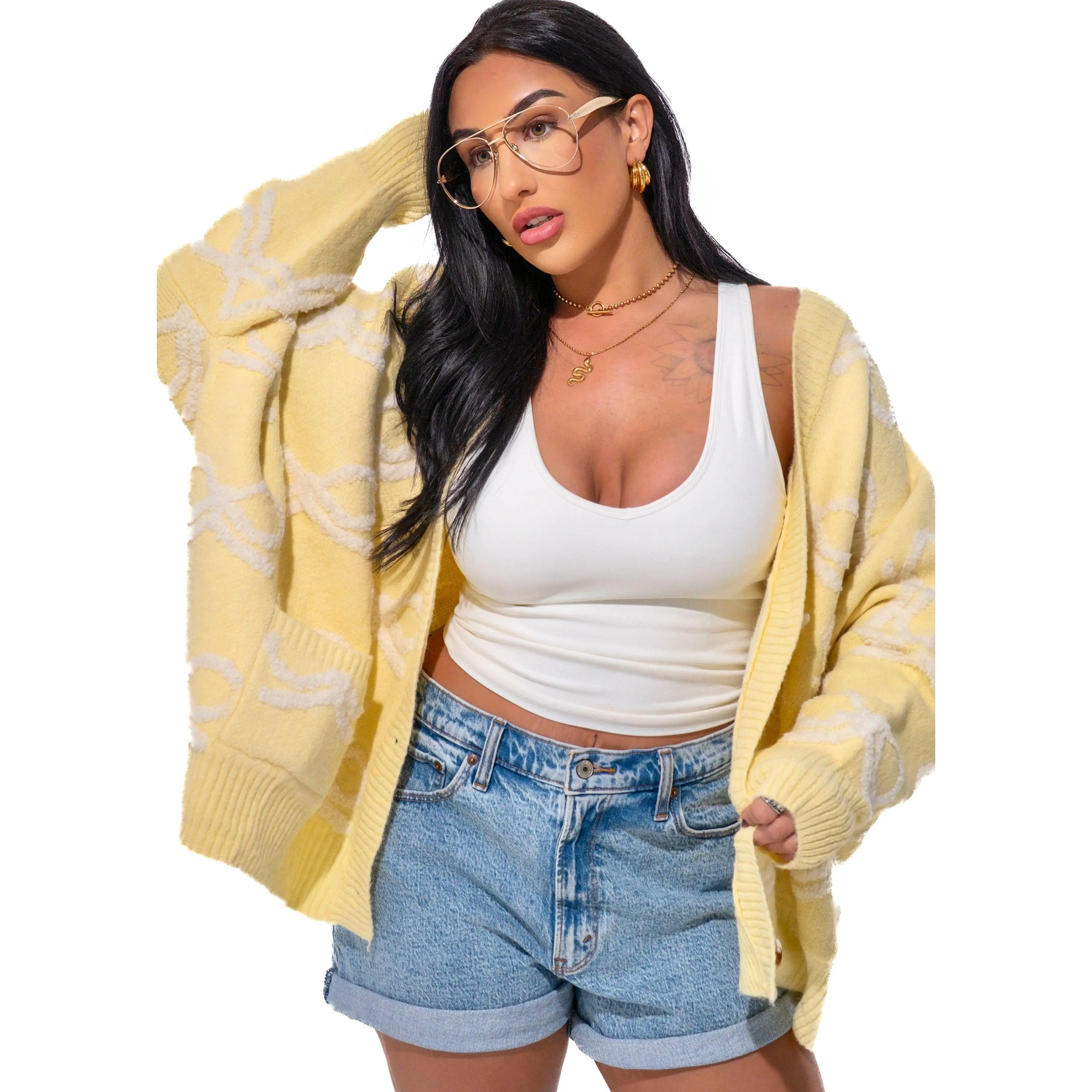 COQUETTE OVERSIZED CARDIGAN COQUETTE OVERSIZED CARDIGAN