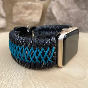 Paracord Watch Band compatible with Apple Watch  Series 1, 2, 3, 4, 5, 6, 7 & SE (watch not included)
