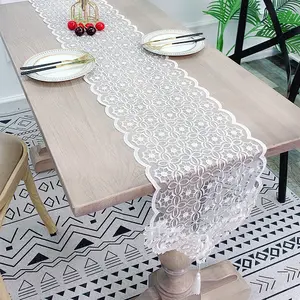 Coffee Table TV Cabinet Tablecloth Lace Fabric European Style Dressing Table Runner Shoe Cabinet Dust Cover Cloth