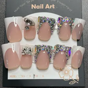 Kitty Duck Nails - Med- Short -WHITE