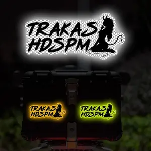 TRAKAS HDSPM Letter Pattern Car Stickers, Waterproof & Sun-proof Reflective Sticker, Universal Car Exterior Decoration Accessories for Car Window, Bumper, Motorcycle Tank, Scooter Body, Car Accessories