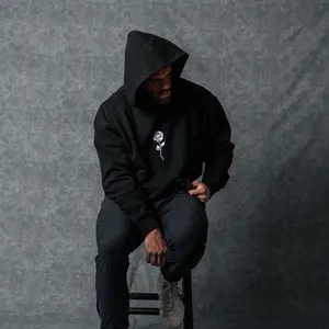 The Original Rose Hoodie - Soft Fabric Pullover with Embroidered Rose.  Premium 420gm heavyweight material.