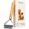 Freshly Bailey Double-Sided Deshedding & Dematting Undercoat Rake - Compact 7.6" Size, 3.75 Inches Wide Pet Groomer Tool for Long-Haired Cats & Double-Coated Dogs, All Fur Types, Shed Reduction, Mat Removal, Groomer Tools