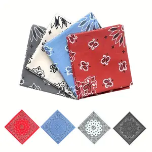 4 Pcs Classic Pattern Multi-purpose Bandanas Printed Square Towel Outdoor Cycling Face Mask Headband Beauty & Personal Care