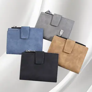 Small Wallet for Women, Zip Around Korean Style Mini Wallet, Compact Multi-Card Holder with Coin Pocket, Slim Lightweight Zipper Purse for Daily Use Travel Shopping Gift