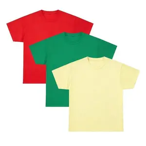 Solid Color T-Shirt Multipack ,Unisex Cotton Basic Tees ,Everyday Casual Wear