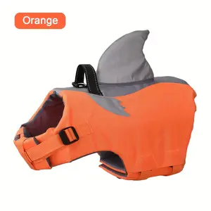 Reflective Shark Shape Pet Life Jacket, Adjustable Dog Pet Safety Vest With Convenient Handle